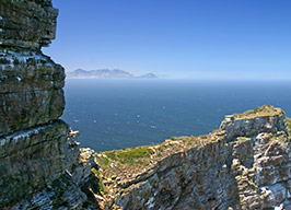 Blick von der Kap Halbinsel auf das Meer