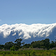 Wolken über den Hottentots Holland Mountains